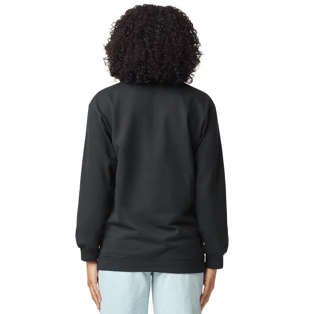 Black - Back - Gildan Unisex Adult Softstyle Midweight Quarter Zip Sweatshirt