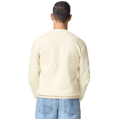 Off White - Back - Gildan Unisex Adult Softstyle Midweight Quarter Zip Sweatshirt