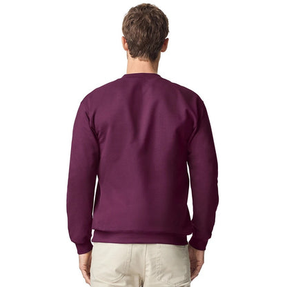 Maroon - Back - Gildan Unisex Adult Softstyle Midweight Quarter Zip Sweatshirt