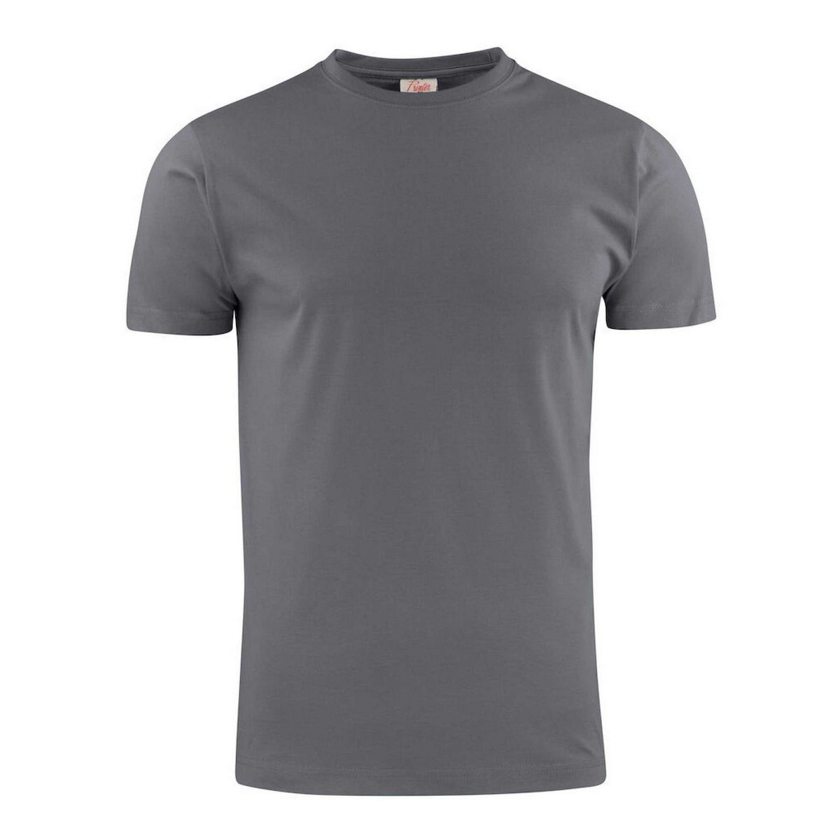 Steel Grey - Front - Printer Mens Heavier Pro T-Shirt