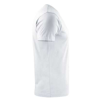 White - Side - Printer Mens Heavier Pro T-Shirt