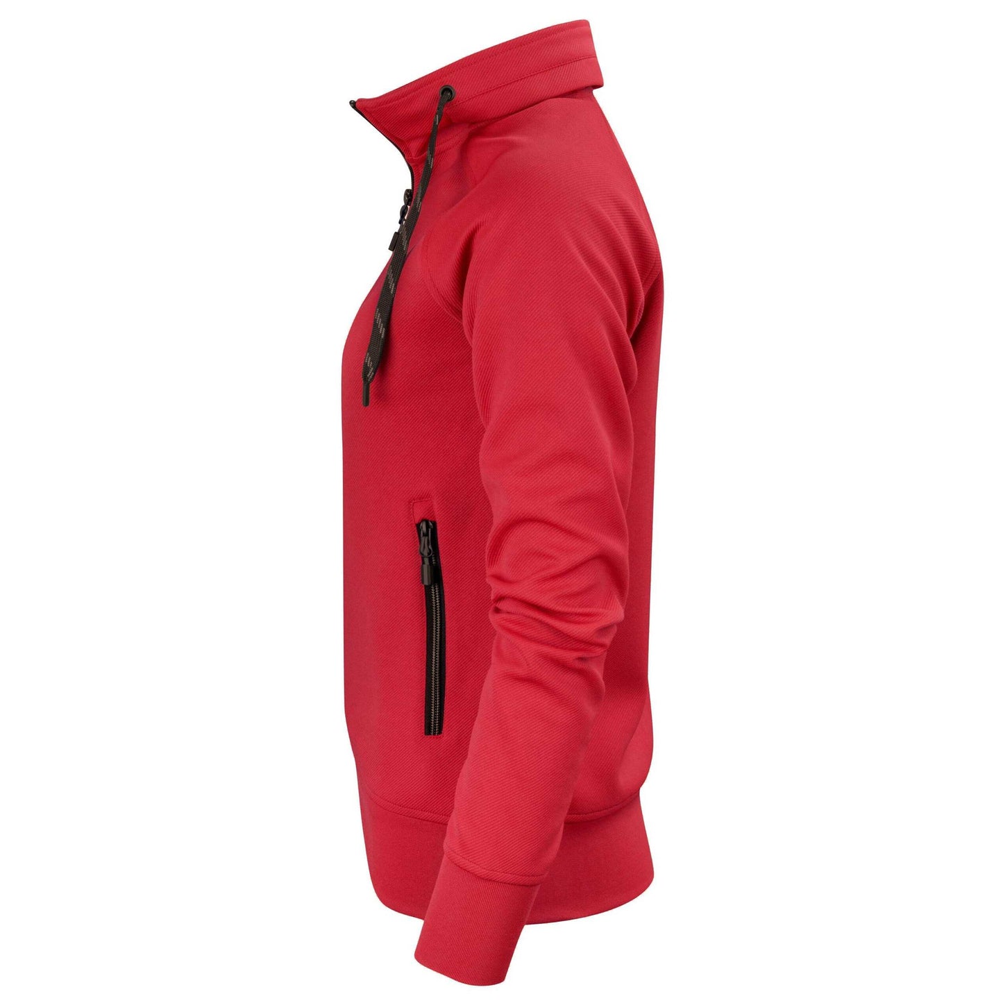 Red - Side - Printer Womens-Ladies Jog Sweat Jacket