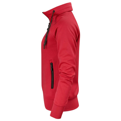 Red - Side - Printer Womens-Ladies Jog Sweat Jacket