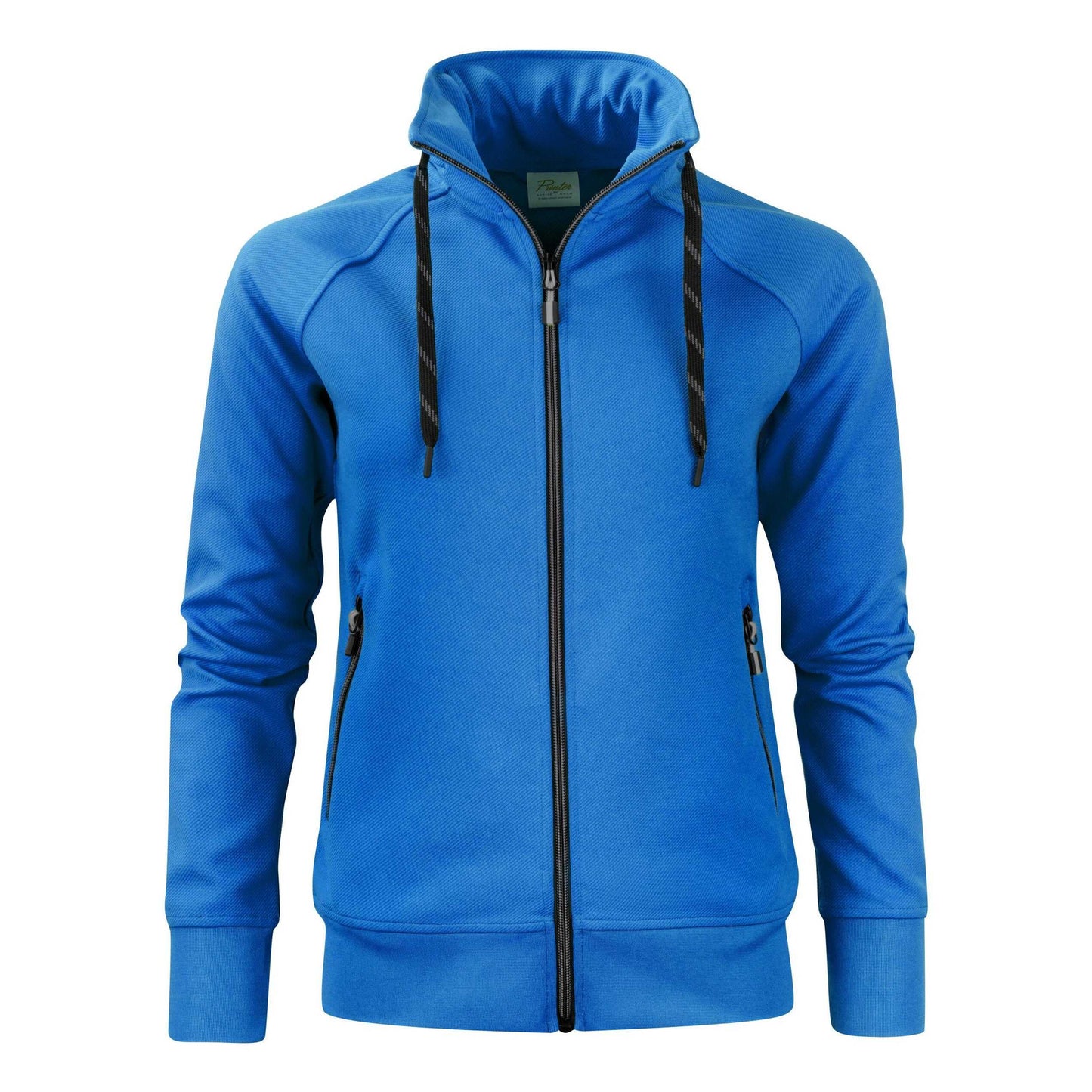 Ocean Blue - Front - Printer Womens-Ladies Jog Sweat Jacket