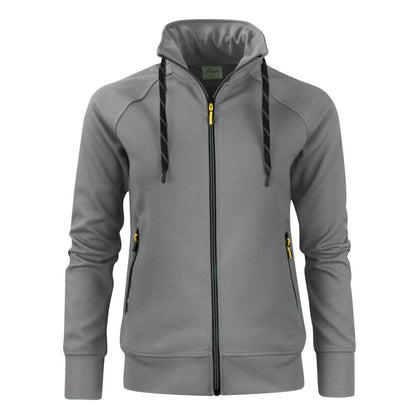 Steel Grey - Front - Printer Womens-Ladies Jog Sweat Jacket