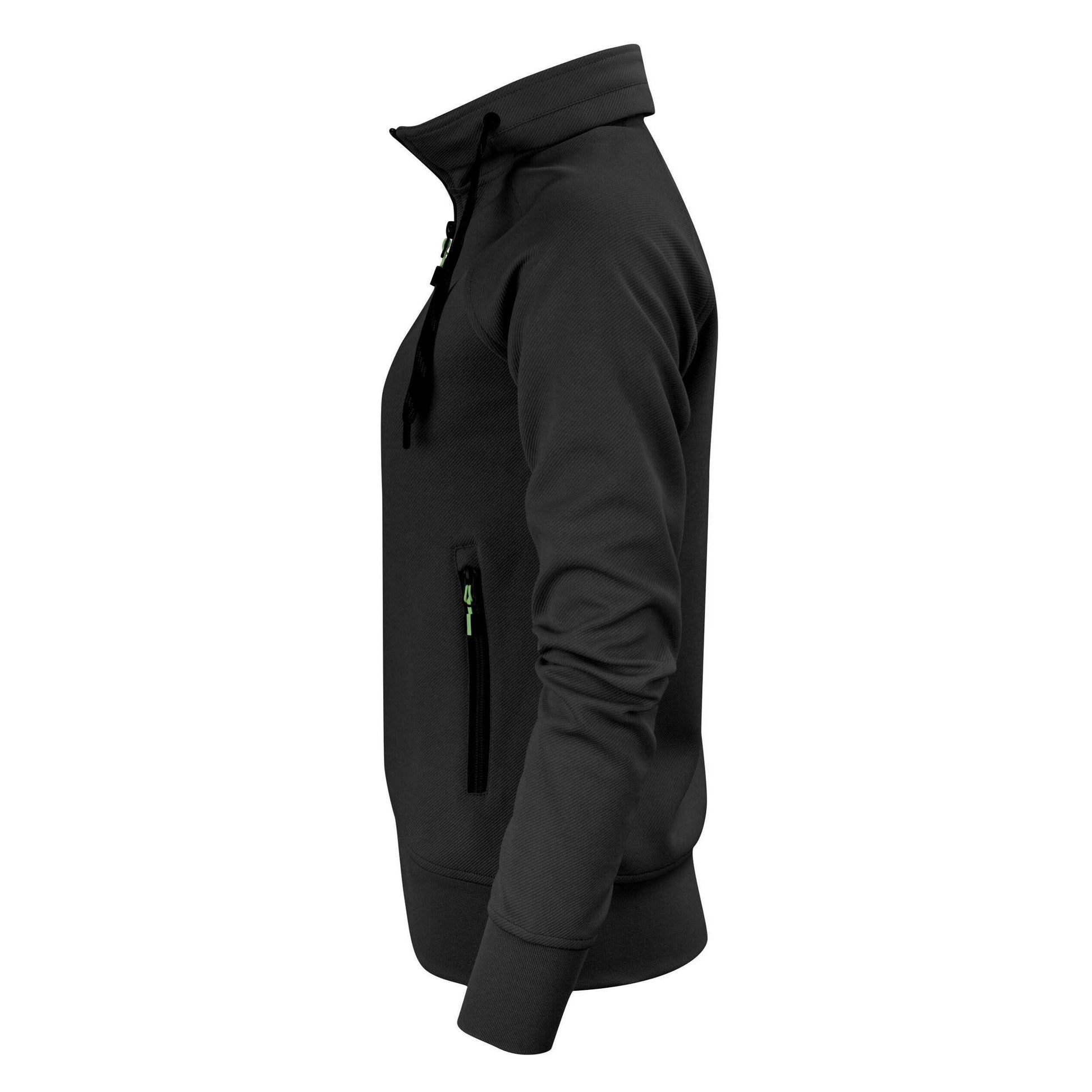 Black - Side - Printer Womens-Ladies Jog Sweat Jacket