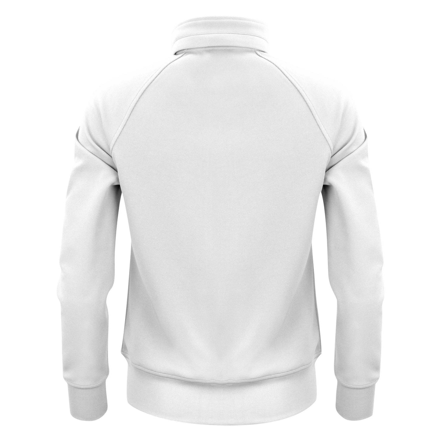 White - Back - Printer Womens-Ladies Jog Sweat Jacket