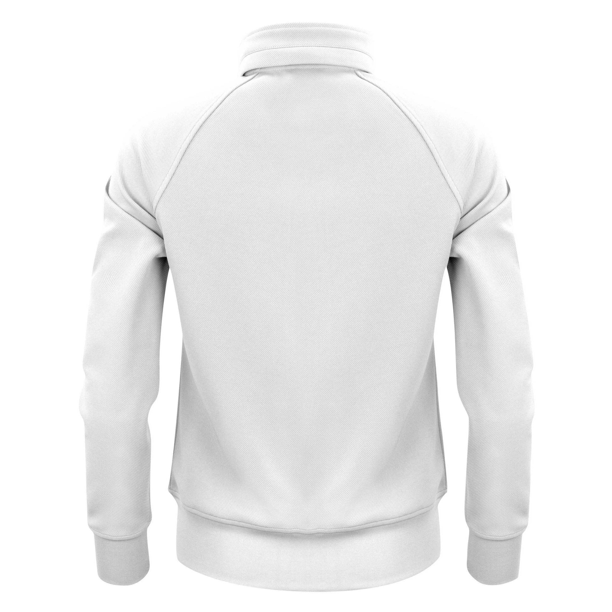 White - Back - Printer Womens-Ladies Jog Sweat Jacket