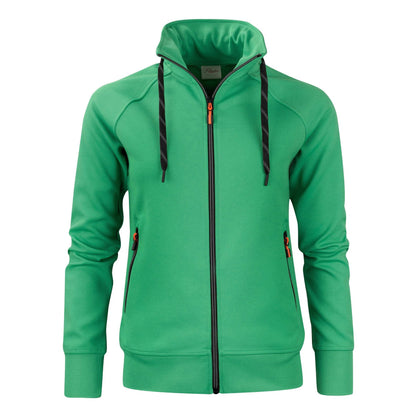 Fresh Green - Front - Printer Womens-Ladies Jog Sweat Jacket