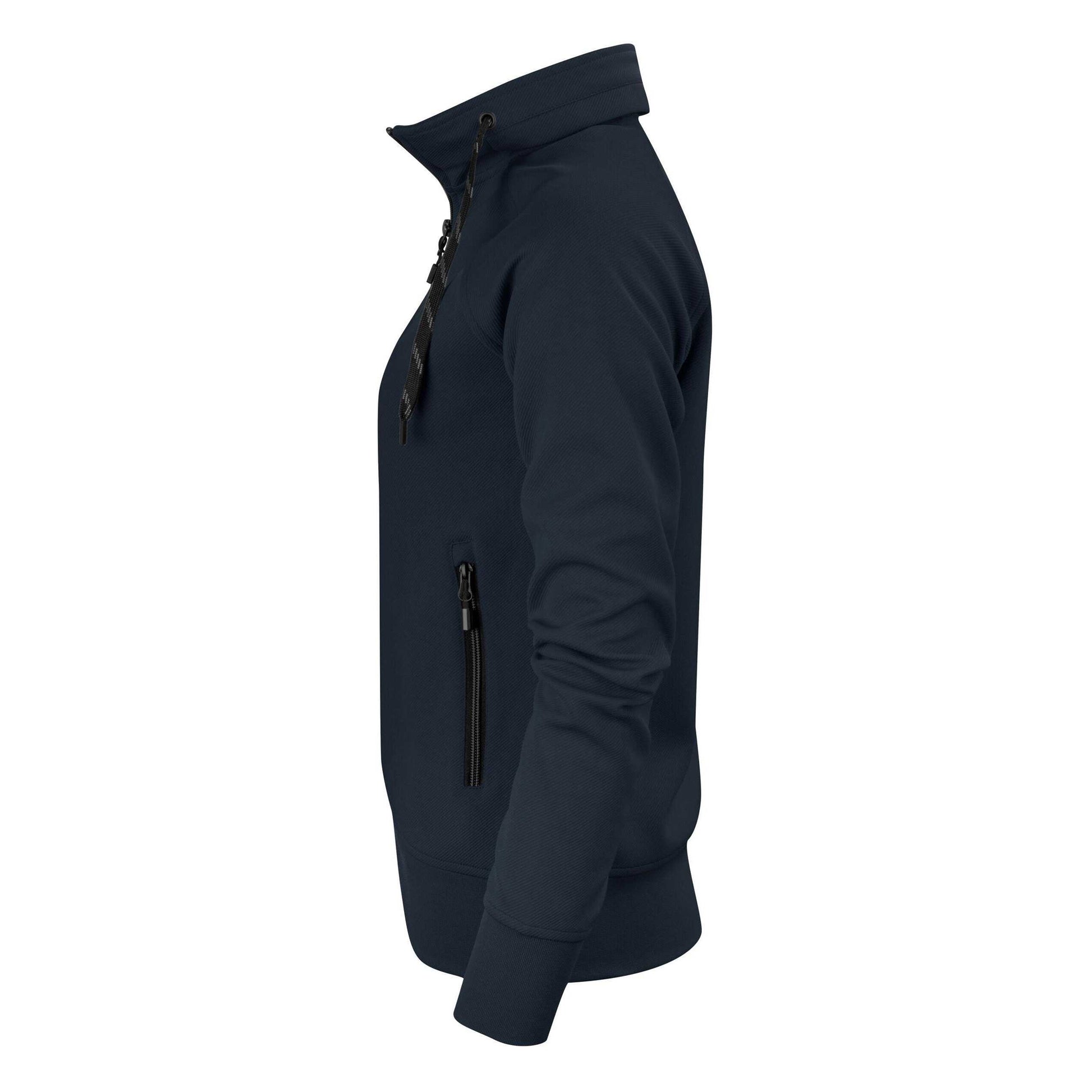 Dark Navy - Back - Printer Womens-Ladies Jog Sweat Jacket