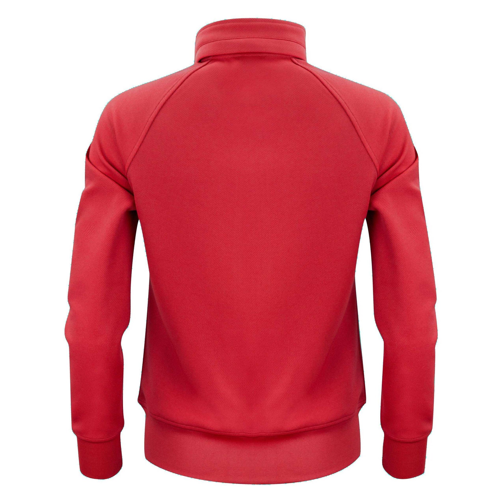 Red - Back - Printer Womens-Ladies Jog Sweat Jacket