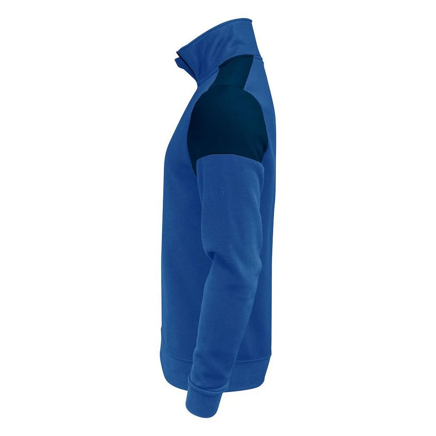 Cobalt-Navy - Side - Printer PRIME Mens Contrast Half Zip Sweatshirt