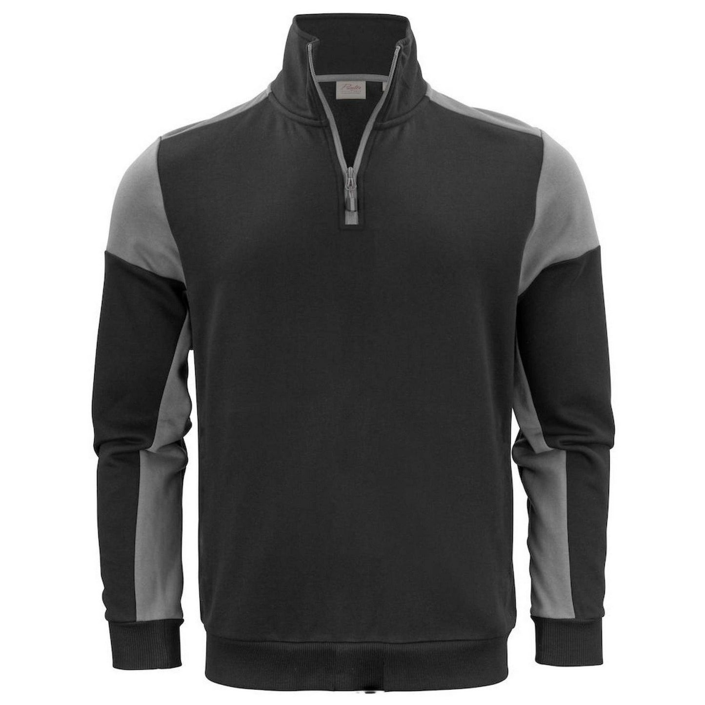 Black-Anthracite - Front - Printer PRIME Mens Contrast Half Zip Sweatshirt