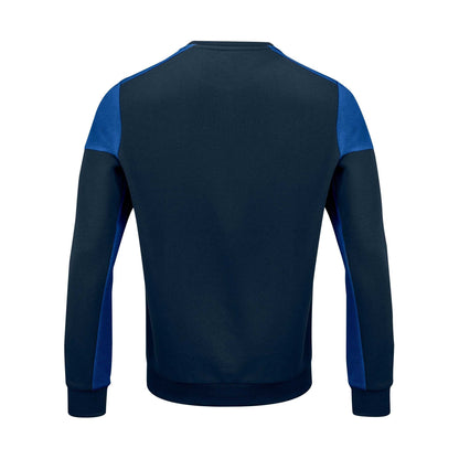 Navy-Cobalt - Back - Printer PRIME Mens Contrast Crew Neck Sweatshirt