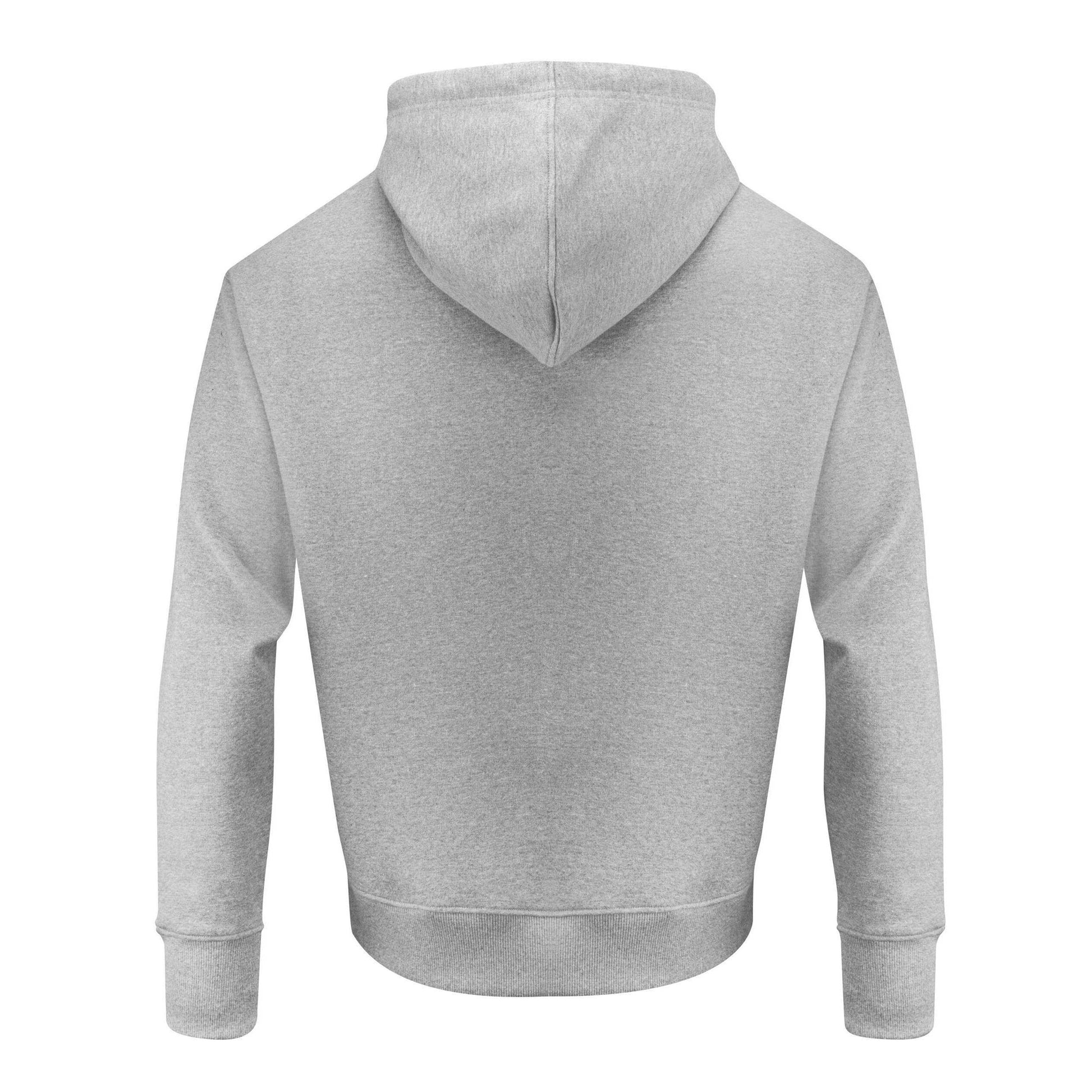 Grey Melange - Back - James Harvest Unisex Adult Hopedale Hoodie