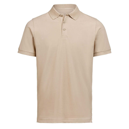 Latte - Front - Untagged Movement Unisex Adult Regular Polo Shirt