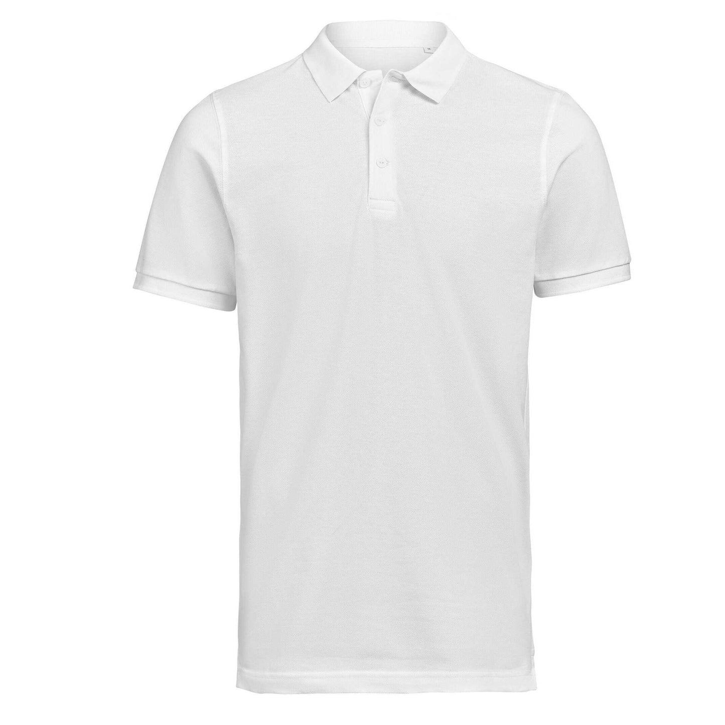 White - Front - Untagged Movement Unisex Adult Regular Polo Shirt