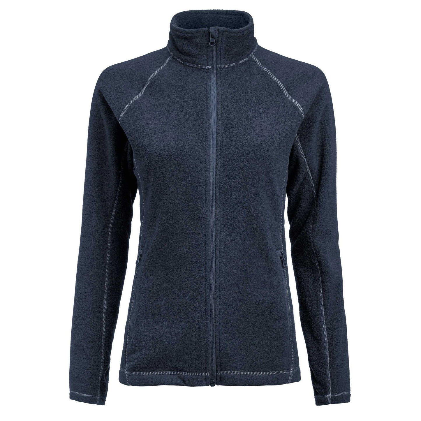 Navy - Front - James Harvest Womens-Ladies Zion Fleece Jacket