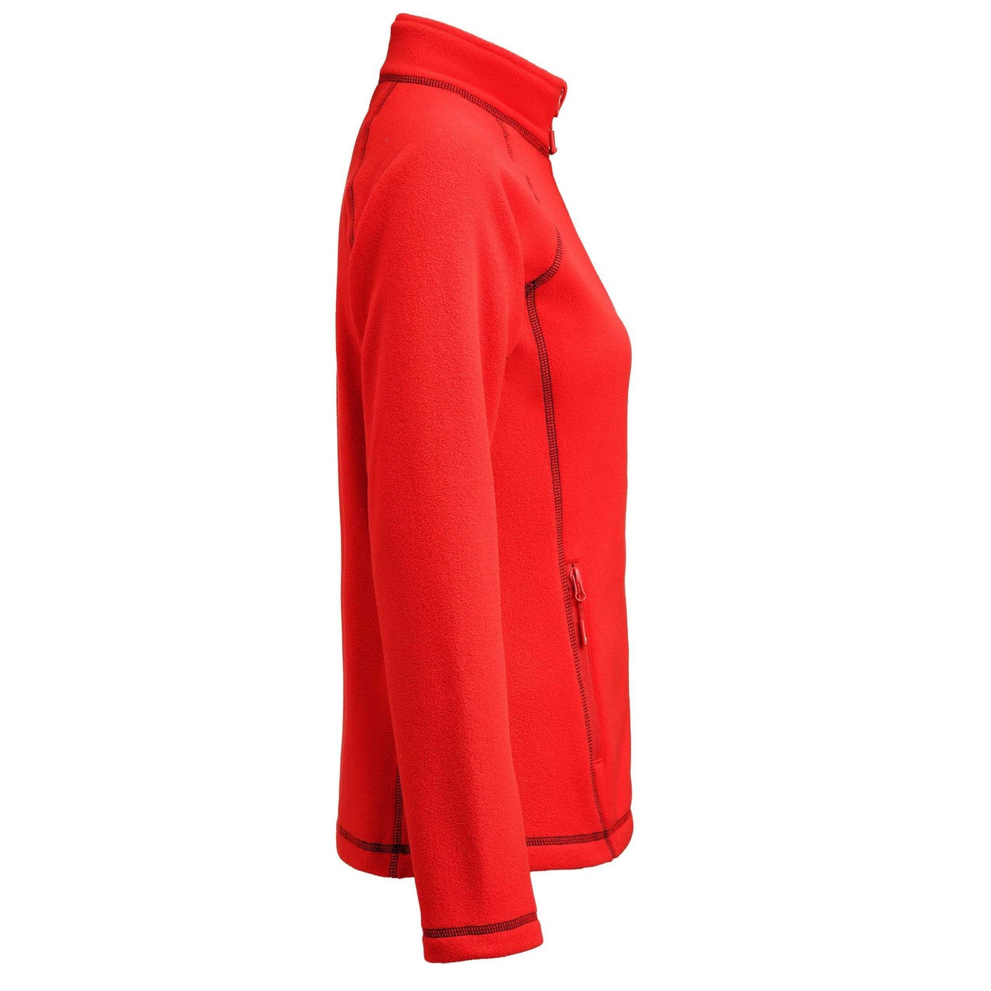 Red - Side - James Harvest Womens-Ladies Zion Fleece Jacket