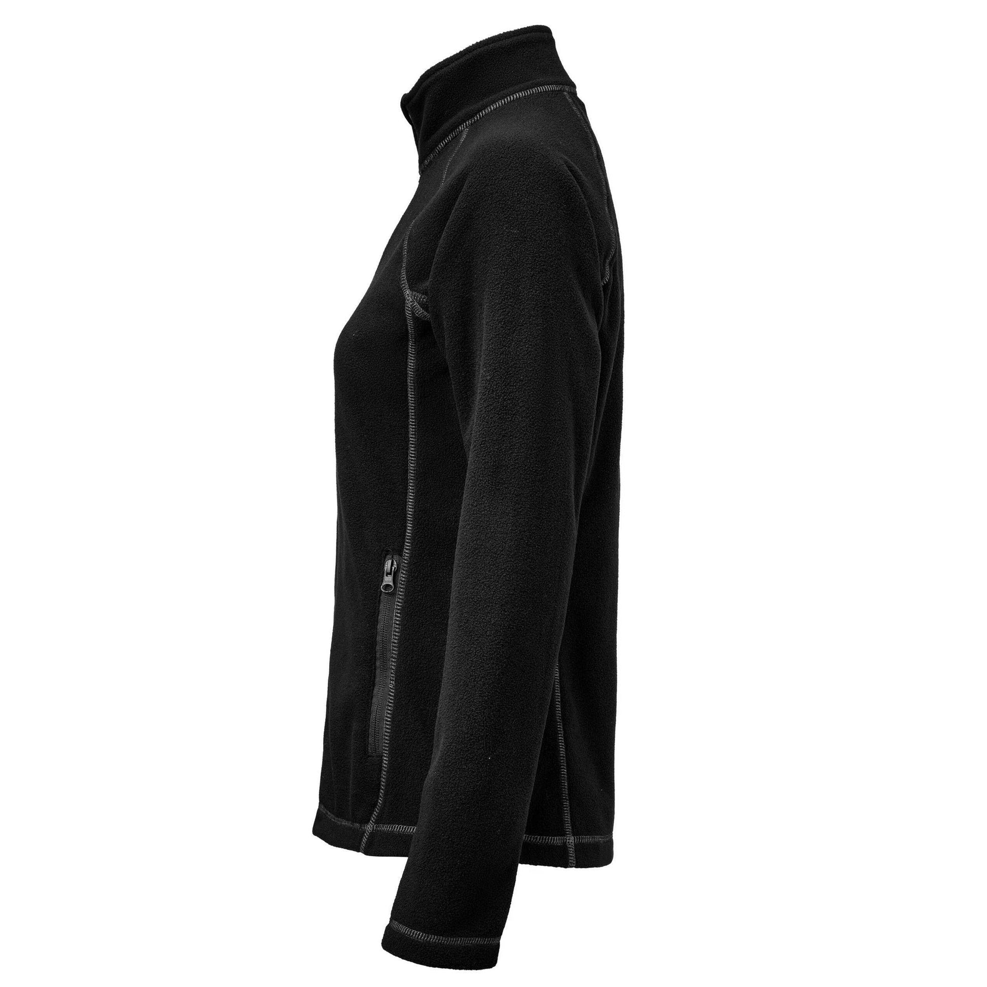 Black - Side - James Harvest Womens-Ladies Zion Fleece Jacket