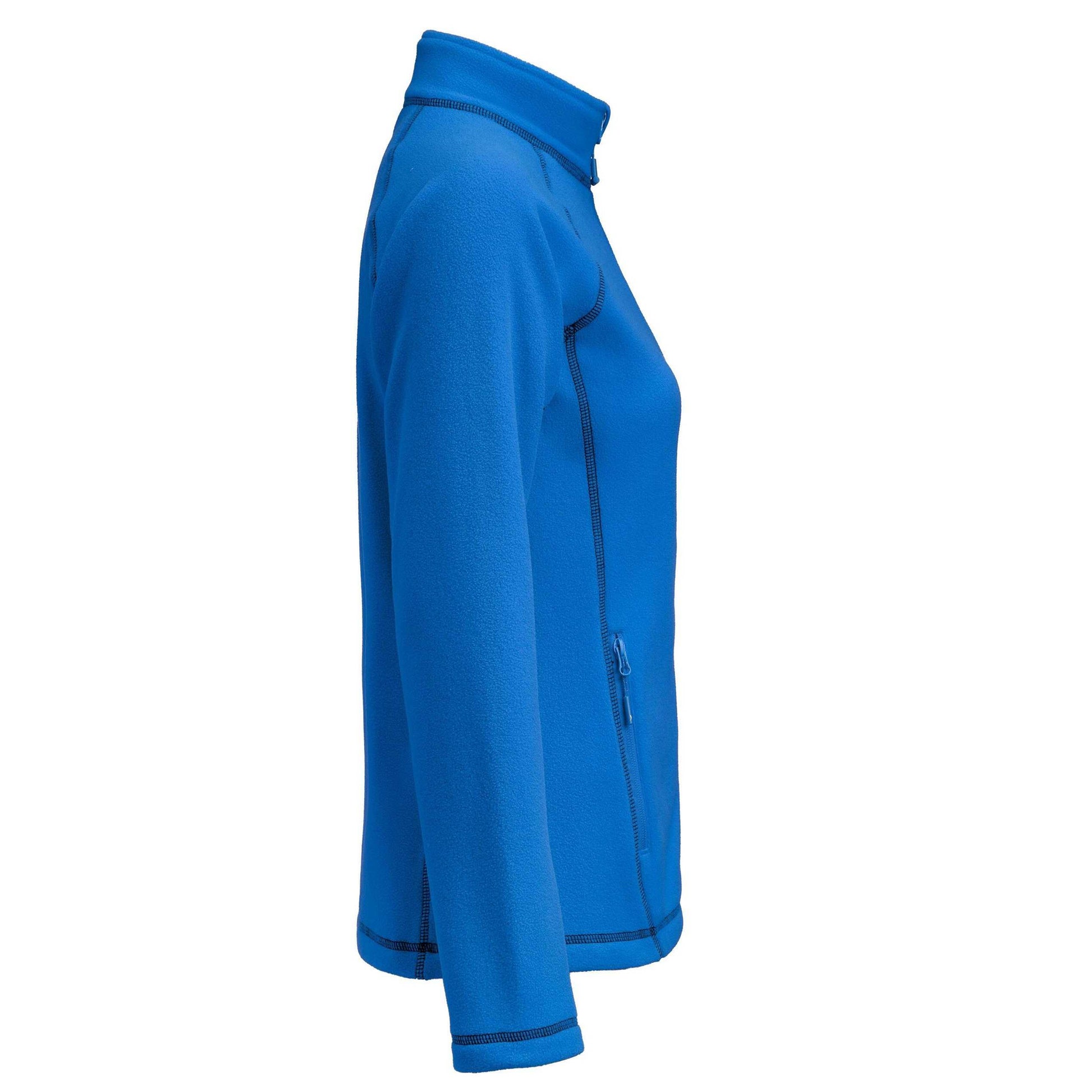 Blue - Side - James Harvest Womens-Ladies Zion Fleece Jacket