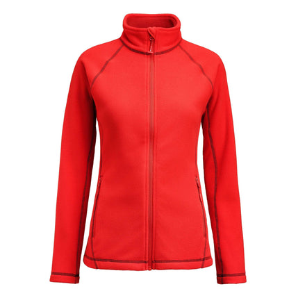 Red - Front - James Harvest Womens-Ladies Zion Fleece Jacket