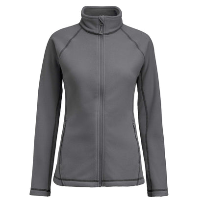 Steel Grey - Front - James Harvest Womens-Ladies Zion Fleece Jacket