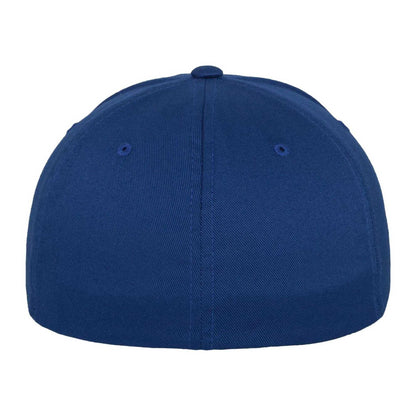 Royal Blue - Back - Flexfit Unisex Adult Wooly Combed Baseball Cap