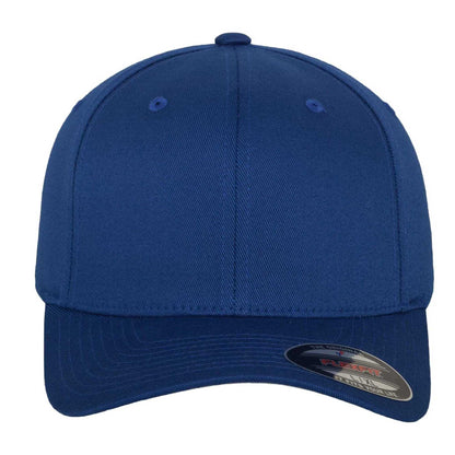 Royal Blue - Side - Flexfit Unisex Adult Wooly Combed Baseball Cap