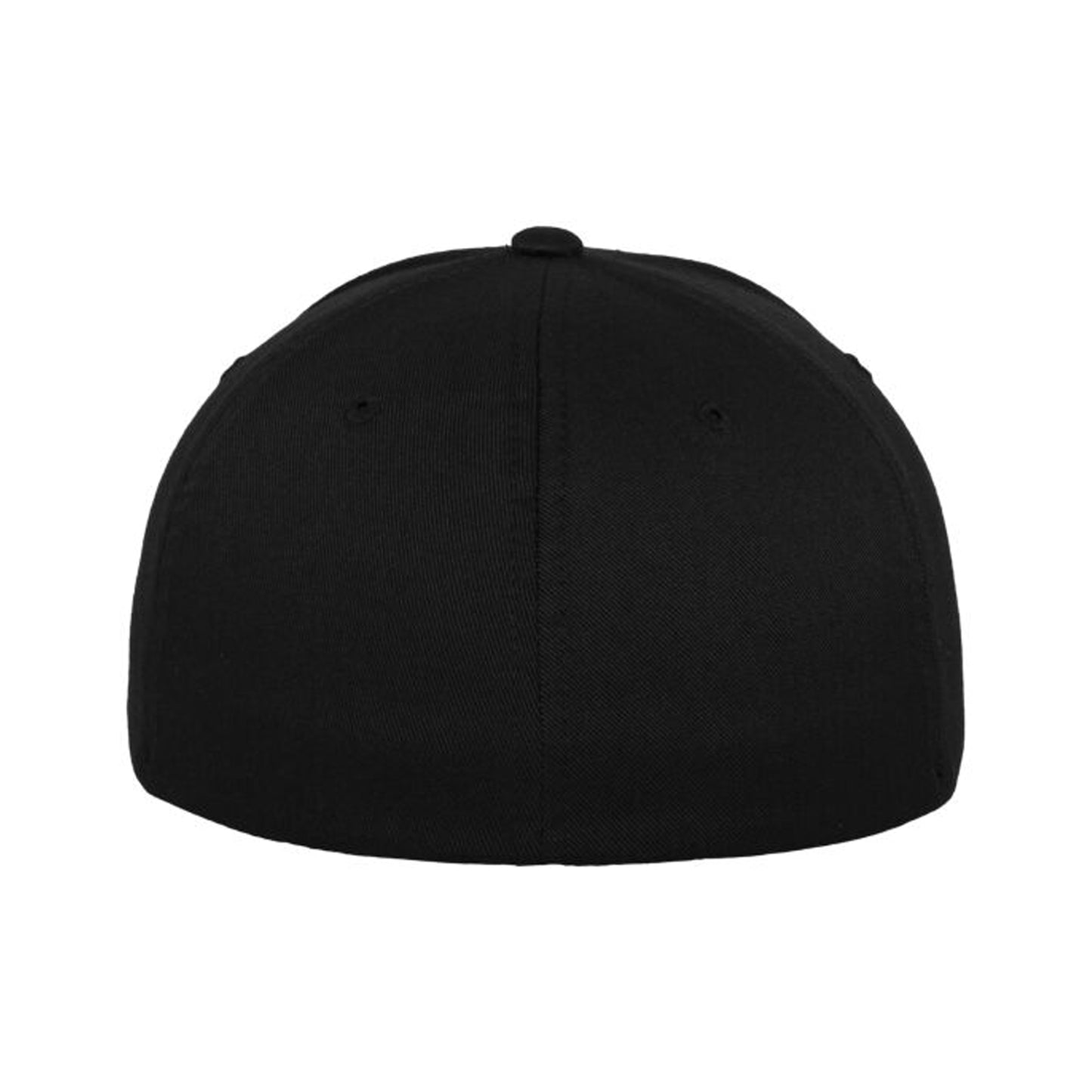 Black - Back - Flexfit Unisex Adult Wooly Combed Baseball Cap