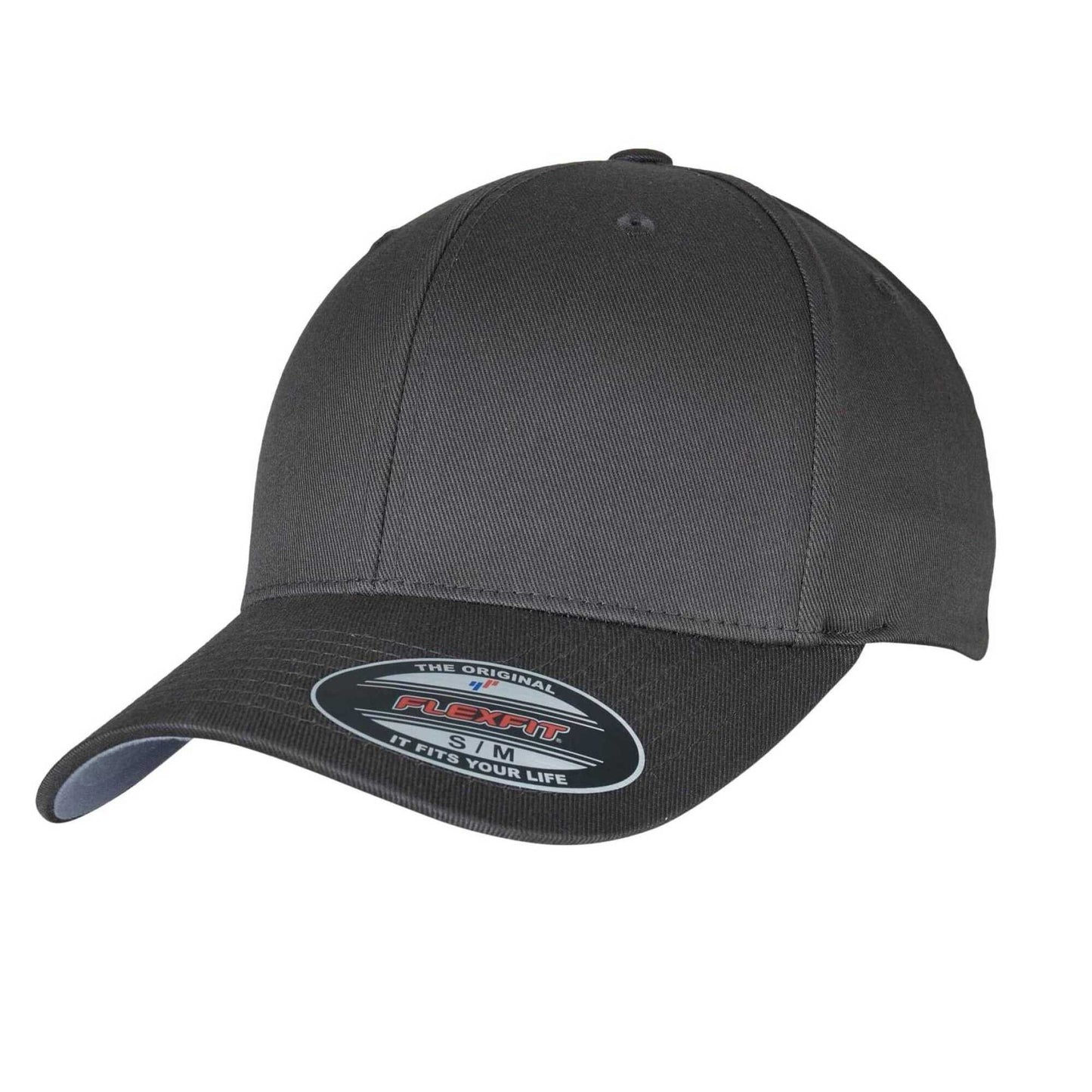 Dark Grey - Front - Flexfit Unisex Adult Wooly Combed Baseball Cap