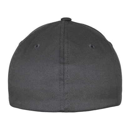Dark Grey - Back - Flexfit Unisex Adult Wooly Combed Baseball Cap