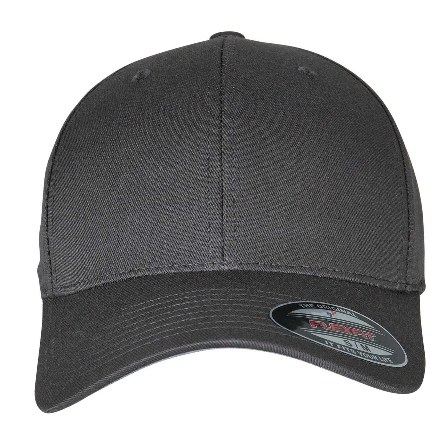 Dark Grey - Side - Flexfit Unisex Adult Wooly Combed Baseball Cap