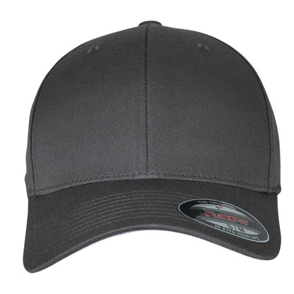Dark Grey - Side - Flexfit Unisex Adult Wooly Combed Baseball Cap