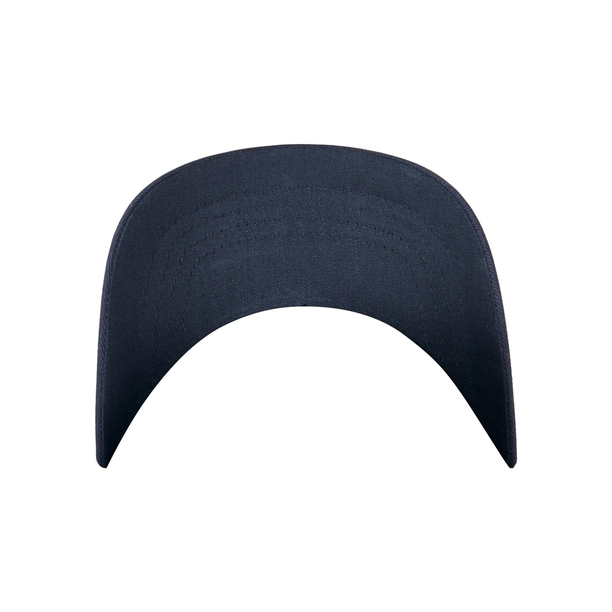 Dark Navy-Dark Navy - Close up - Flexfit Unisex Adult Wooly Combed Baseball Cap