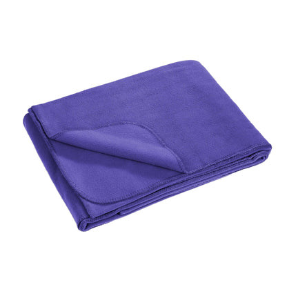 Purple - Front - Result Recycled Polartherm Fleece Blanket