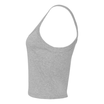 Athletic Heather - Back - Bella + Canvas Womens-Ladies Micro-Rib Strappy Tank Top