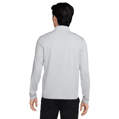 Wolf Grey-Black - Back - Nike Golf Mens Dri-FIT Half Zip Top