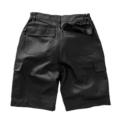 Black - Back - Result Recycled Mens Utility Shorts