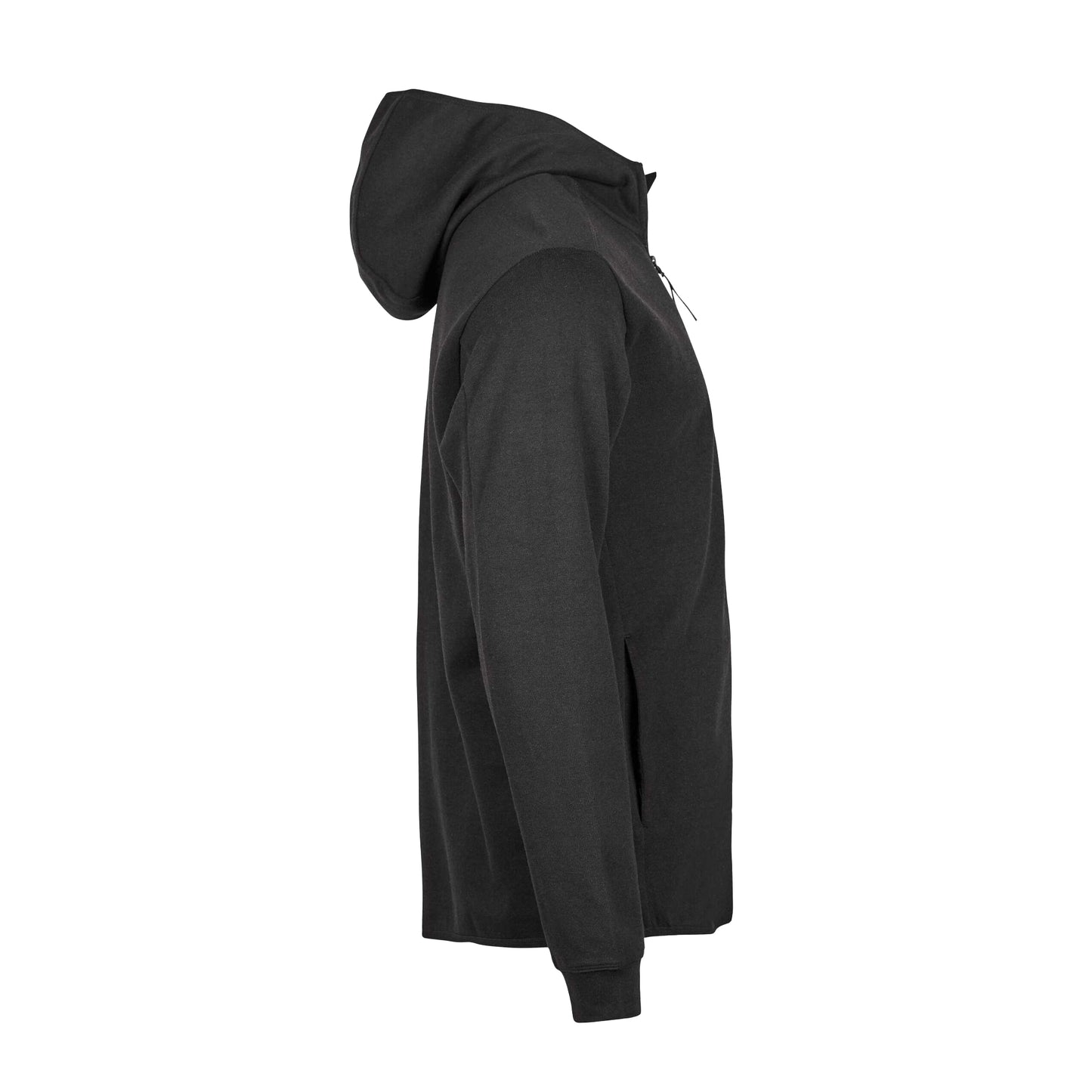 Black - Side - Tee Jays Mens Athletic Full Zip Hoodie