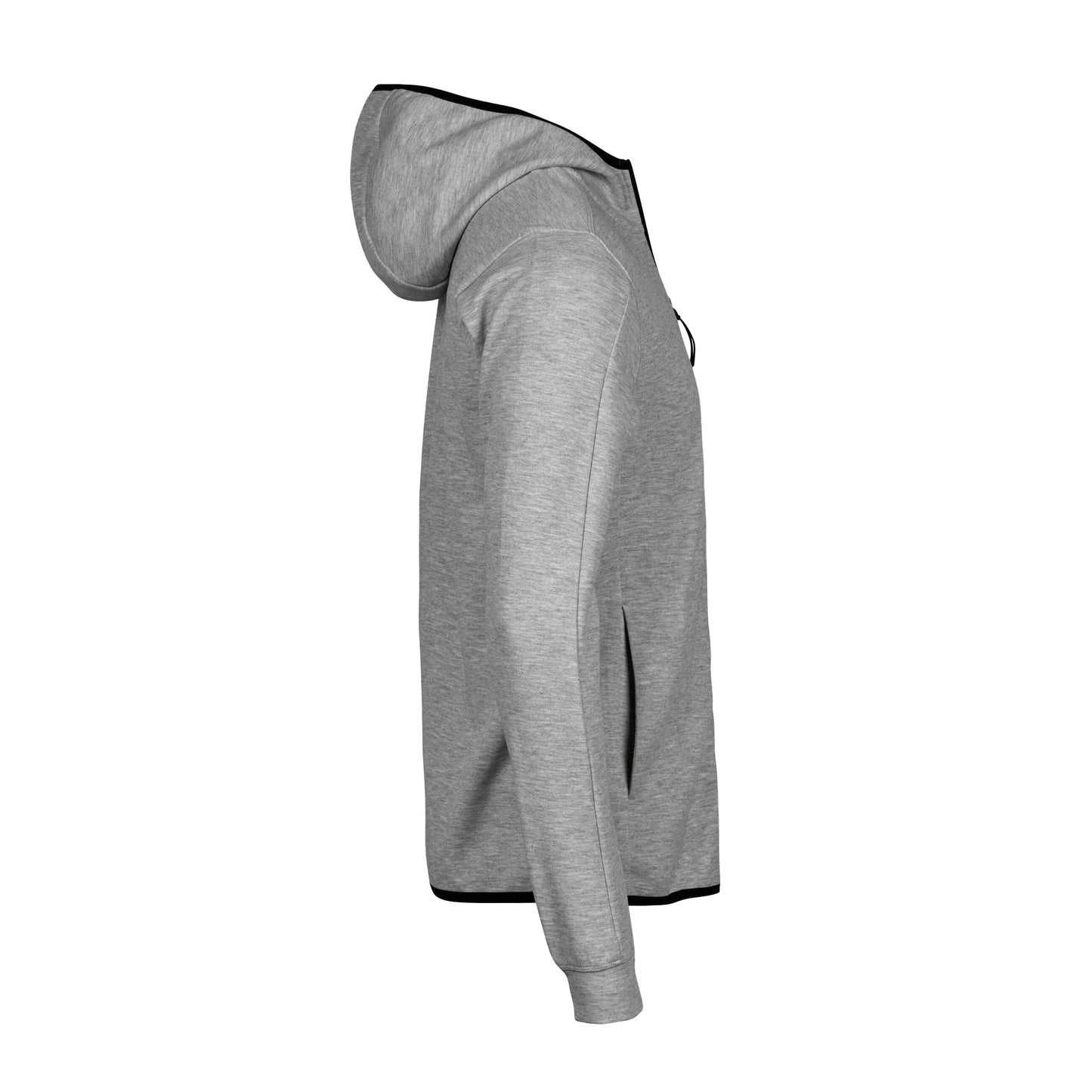 Heather Grey - Side - Tee Jays Mens Athletic Full Zip Hoodie