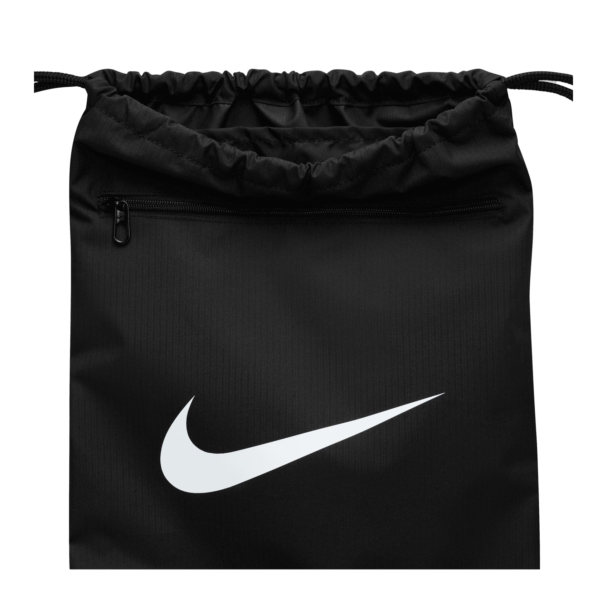 Black-White - Side - Nike Golf Brasilia 9.5 Training Drawstring Bag