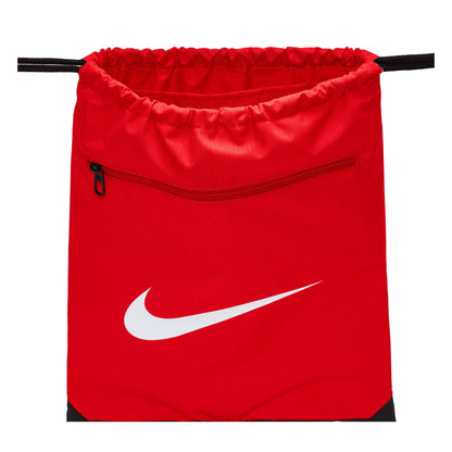 Red-Black-White - Side - Nike Golf Brasilia 9.5 Training Drawstring Bag