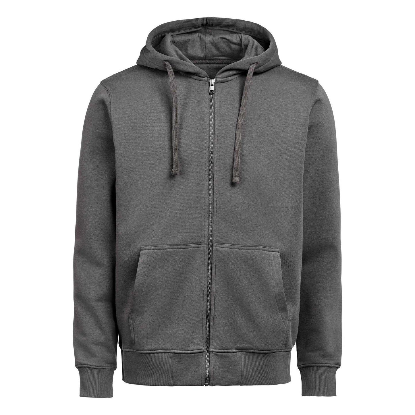 Charcoal - Front - Untagged Movement Unisex Adult Regular Full Zip Hoodie