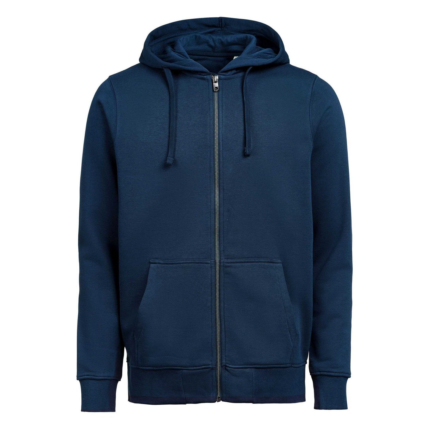 Navy - Front - Untagged Movement Unisex Adult Regular Full Zip Hoodie