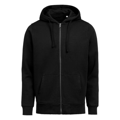 Black - Front - Untagged Movement Unisex Adult Regular Full Zip Hoodie