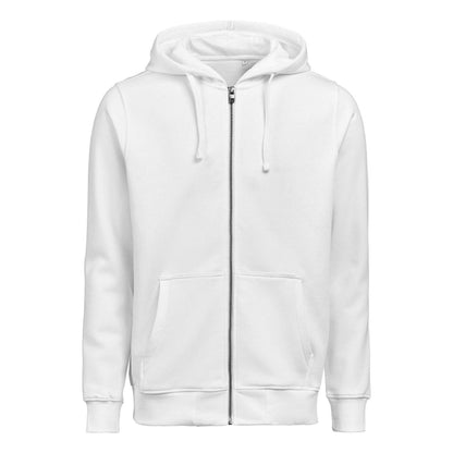 White - Front - Untagged Movement Unisex Adult Regular Full Zip Hoodie