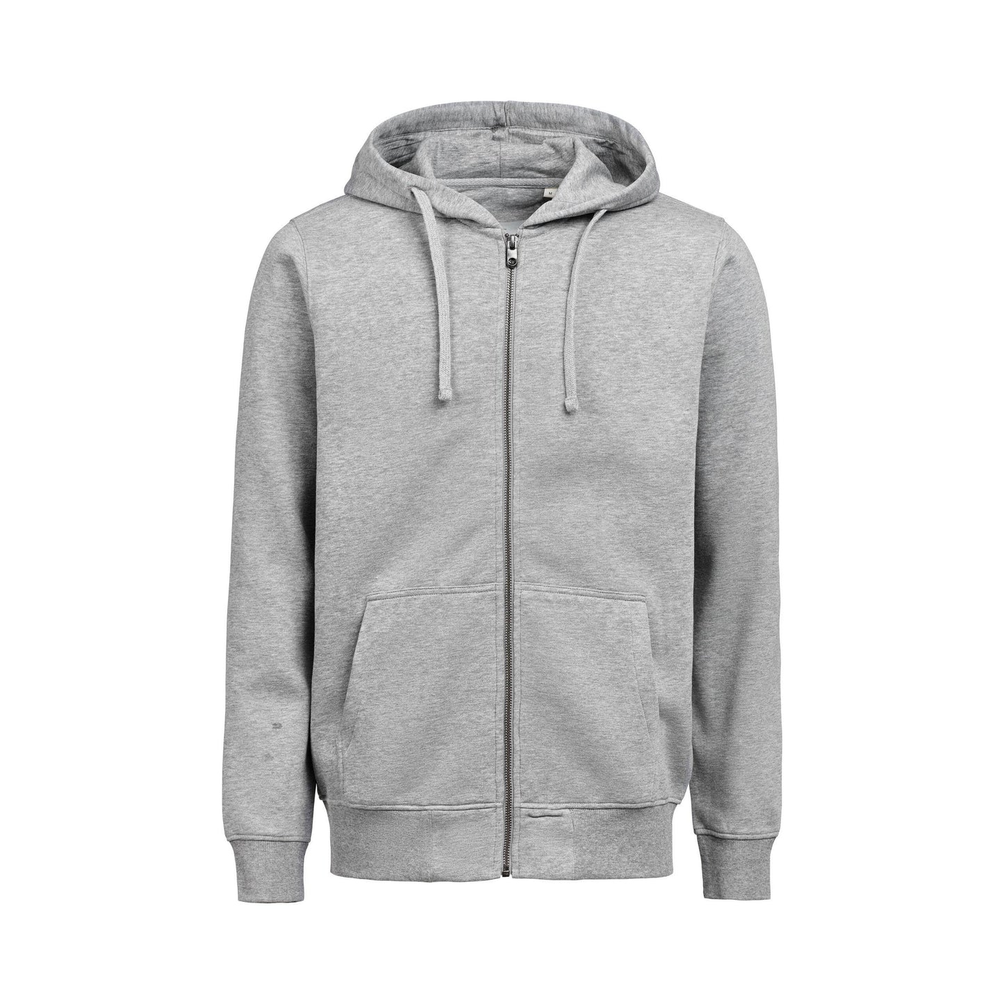 Grey Melange - Back - Untagged Movement Unisex Adult Regular Full Zip Hoodie