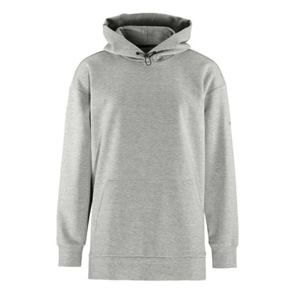 Grey Melange - Front - Craft Womens-Ladies ADV Join Long Hoodie