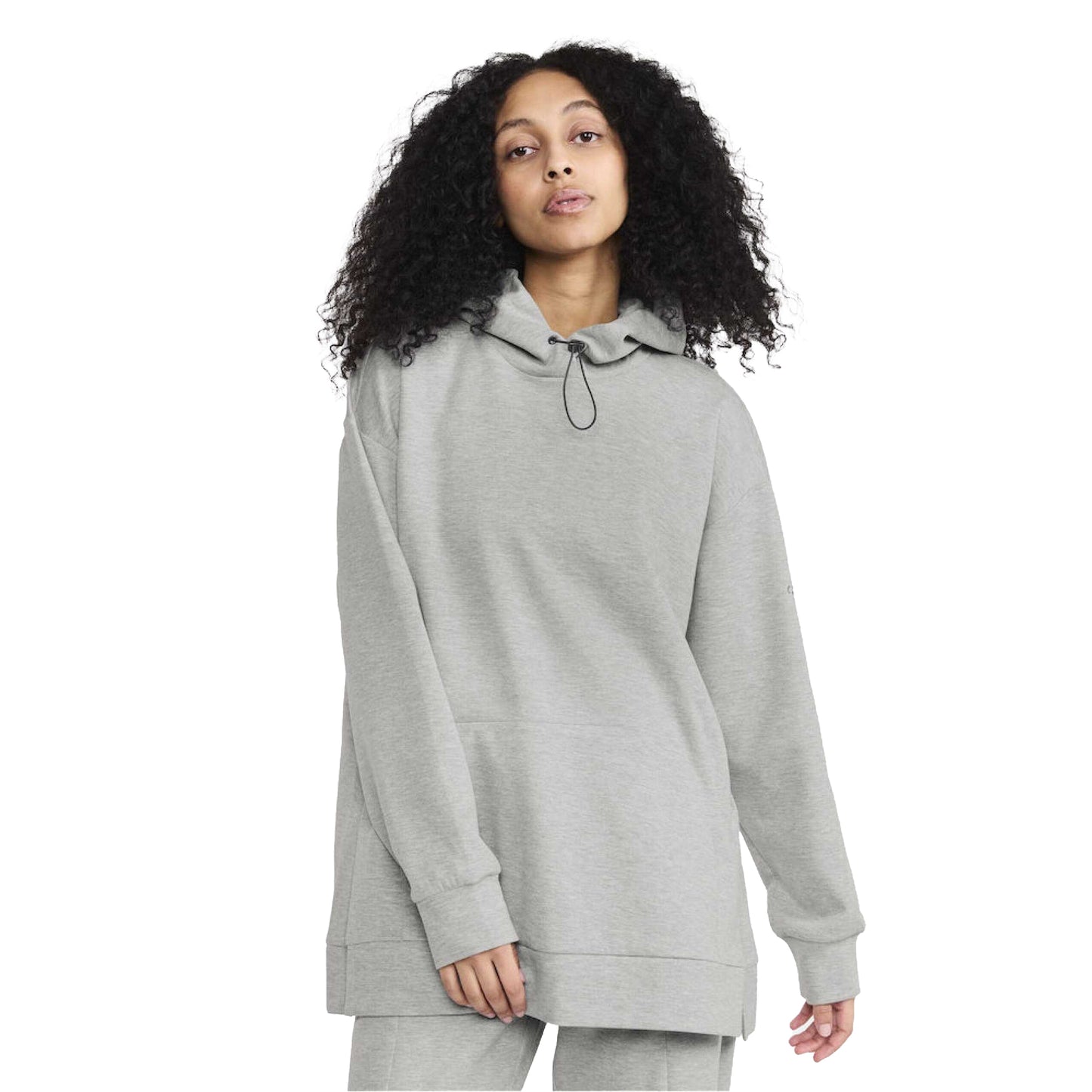 Grey Melange - Side - Craft Womens-Ladies ADV Join Long Hoodie